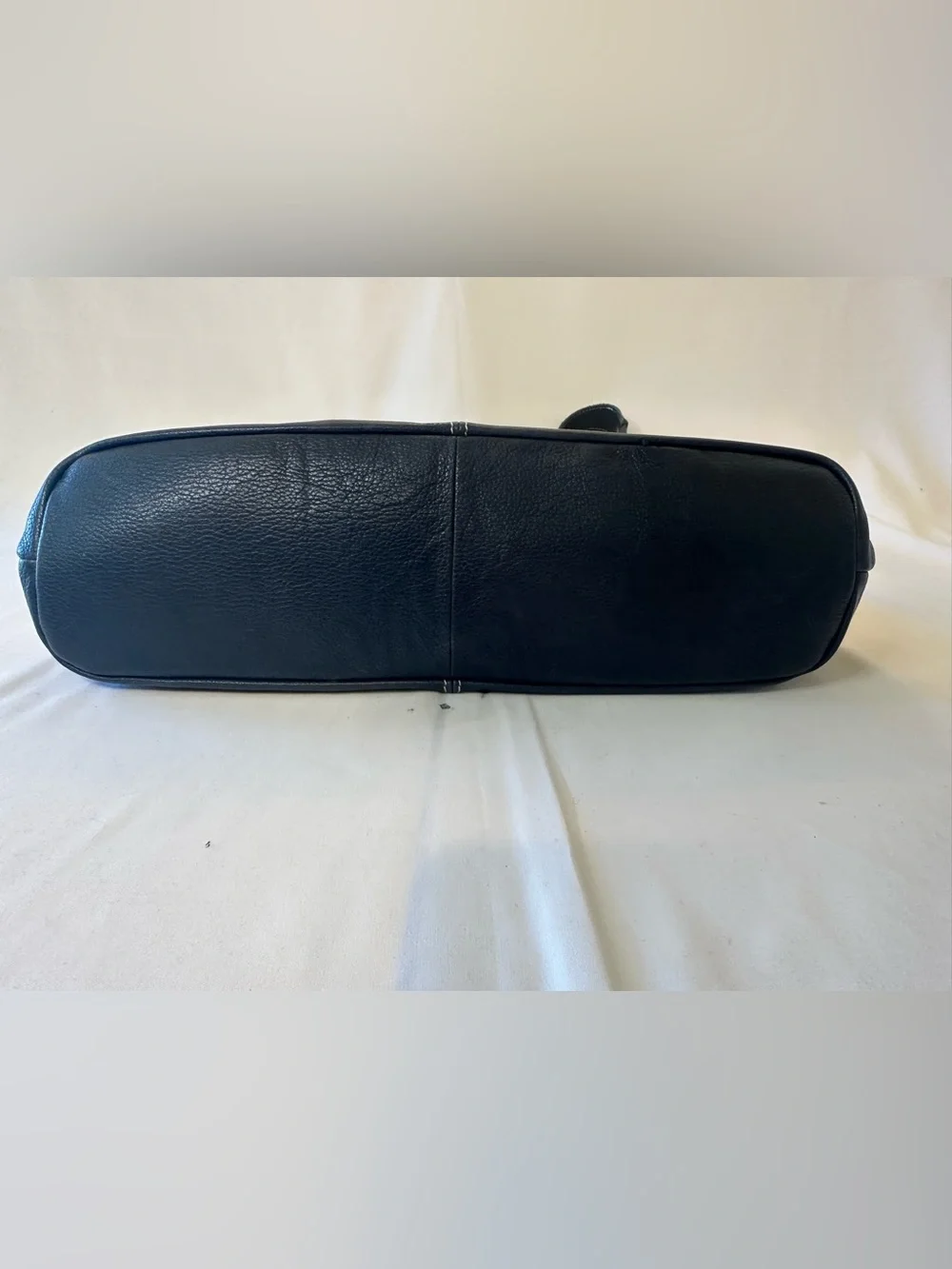 Mulberry Black Leather Hobo Bag with Brass Button